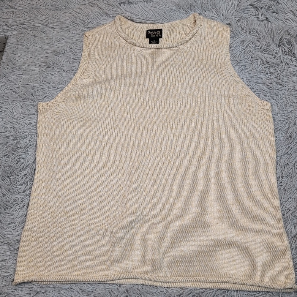 Vintage Guide Series Sweater Womens XL Vest Cozy Soft Comfort Preppy Stretch